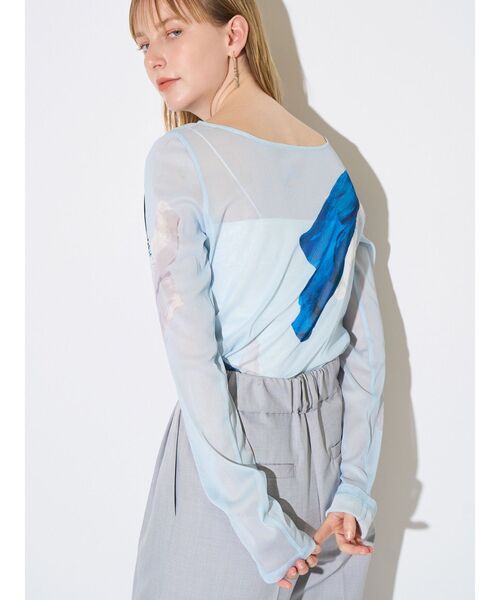 ELENDEEK(エレンディーク)の「オーレグリントスキンカットソー(Tシャツ/カットソー・レディース・ライトブルー/ブラック/アイボリー・FREE)」の17枚目の写真