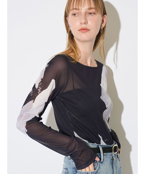 ELENDEEK(エレンディーク)の「オーレグリントスキンカットソー(Tシャツ/カットソー・レディース・ライトブルー/ブラック/アイボリー・FREE)」の22枚目の写真