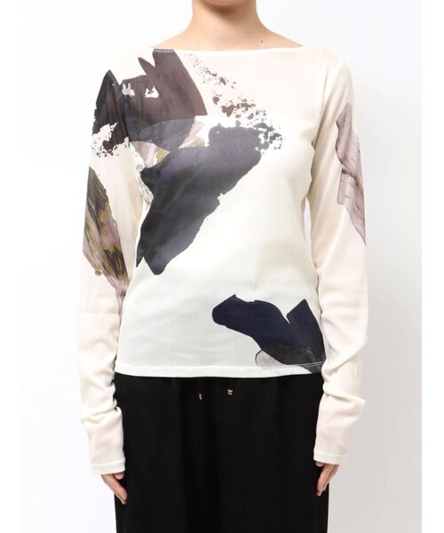 ELENDEEK（エレンディーク）の「オーレグリントスキンカットソー（Tシャツ/カットソー・レディース・ライトブルー/ブラック/アイボリー・FREE）」の16枚目の写真