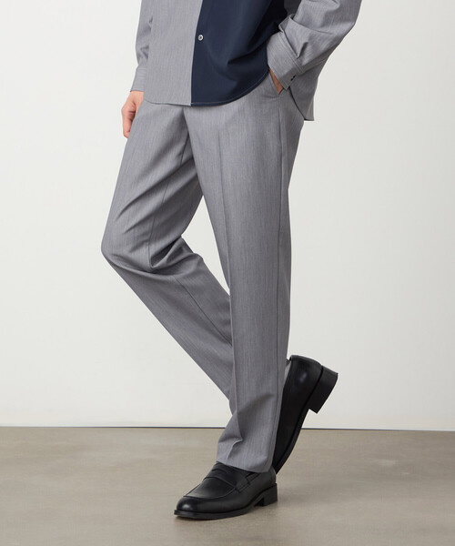 COMME CA ISM（コムサイズム）の「【セットアップ対応】ウールライク テーパードスラックス（スラックス・メンズ・ネイビー/ベージュ/ブラック/グレー・SMALL/MEDIUM/LARGE）」の3枚目の写真