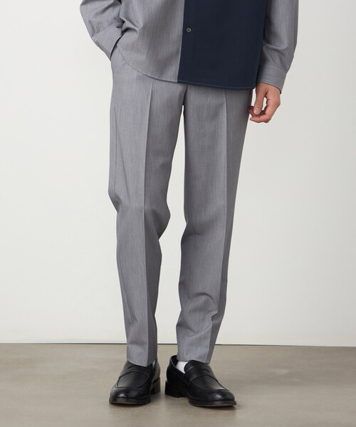 COMME CA ISM（コムサイズム）の「【セットアップ対応】ウールライク テーパードスラックス（スラックス・メンズ・ネイビー/ベージュ/ブラック/グレー・SMALL/MEDIUM/LARGE）」の7枚目の写真