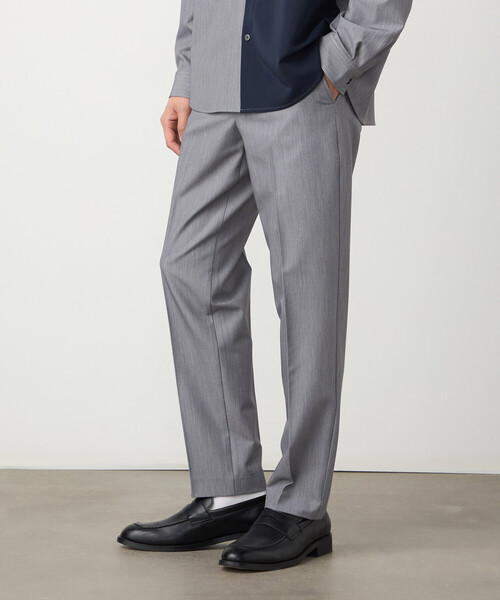 COMME CA ISM（コムサイズム）の「【セットアップ対応】ウールライク テーパードスラックス（スラックス・メンズ・ネイビー/ベージュ/ブラック/グレー・SMALL/MEDIUM/LARGE）」の8枚目の写真