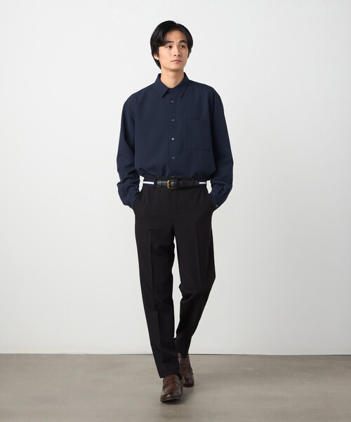 COMME CA ISM（コムサイズム）の「【セットアップ対応】ウールライク テーパードスラックス（スラックス・メンズ・ネイビー/ベージュ/ブラック/グレー・SMALL/MEDIUM/LARGE）」の11枚目の写真