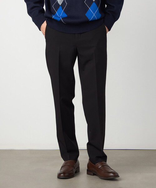COMME CA ISM（コムサイズム）の「【セットアップ対応】ウールライク テーパードスラックス（スラックス・メンズ・ネイビー/ベージュ/ブラック/グレー・SMALL/MEDIUM/LARGE）」の13枚目の写真