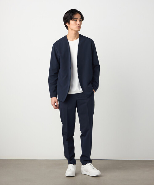 COMME CA ISM（コムサイズム）の「【セットアップ対応】ウールライク テーパードスラックス（スラックス・メンズ・ネイビー/ベージュ/ブラック/グレー・SMALL/MEDIUM/LARGE）」の15枚目の写真