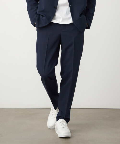 COMME CA ISM（コムサイズム）の「【セットアップ対応】ウールライク テーパードスラックス（スラックス・メンズ・ネイビー/ベージュ/ブラック/グレー・SMALL/MEDIUM/LARGE）」の16枚目の写真