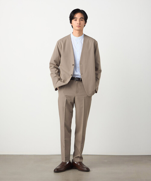 COMME CA ISM（コムサイズム）の「【セットアップ対応】ウールライク テーパードスラックス（スラックス・メンズ・ネイビー/ベージュ/ブラック/グレー・SMALL/MEDIUM/LARGE）」の19枚目の写真