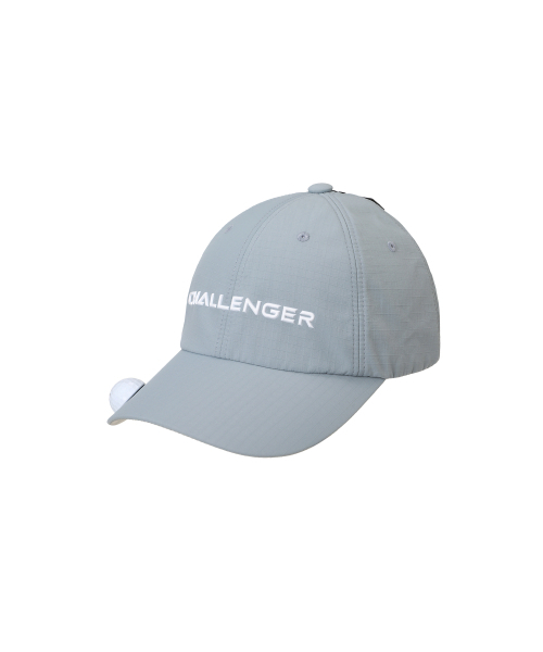 CHALLENGER(チャレンジャー)の「リップストップ三角リングエラバンド男女共用ボールキャップダークブルー(キャップ・メンズ・ダークブルー・FREE)」の1枚目の写真