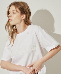 SARANAGI（サラナギ）の「SE06-PATCH TSHIRT WHITE-WHITE（Tシャツ/カットソー）」