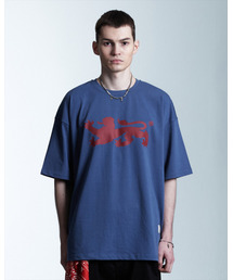 AAMBITION（アアンビション）の「ヴィンテージエインシェントグラフィックTシャツ(ブルー)（Tシャツ/カットソー）」