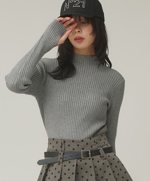 Narcissus | モックネックリブトップス(ニット/セーター)