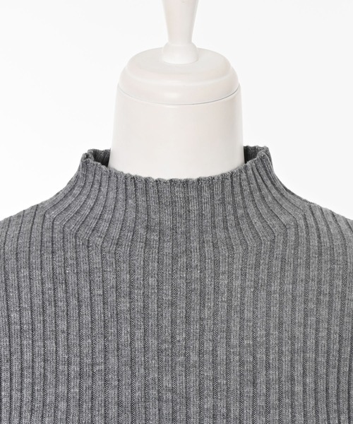 Narcissus（ナルシス）の「モックネックリブトップス（ニット/セーター・レディース・ブラック/グレー・FREE）」の11枚目の写真