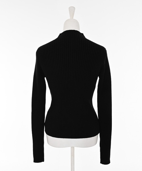 Narcissus（ナルシス）の「モックネックリブトップス（ニット/セーター・レディース・ブラック/グレー・FREE）」の15枚目の写真