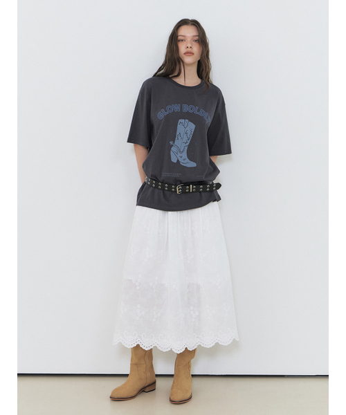 ETMON(エトモン)の「Boldly Graphic T-Shirt, Charcoal(Tシャツ/カットソー・レディース・その他・FREE)」の5枚目の写真