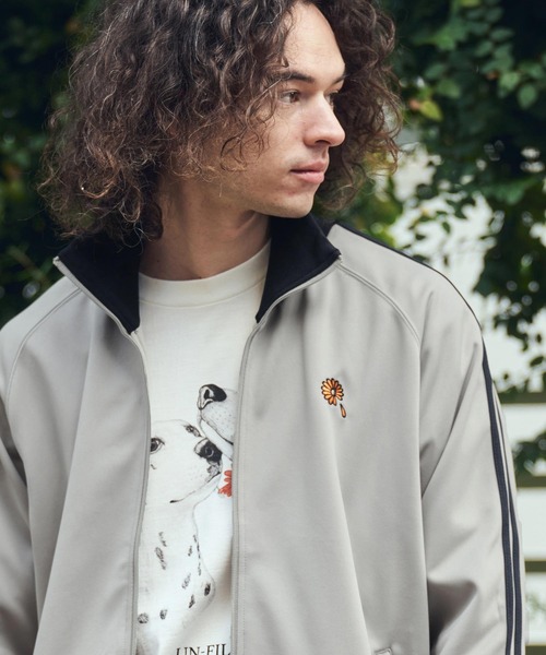 UN-FILLED(アンフィルド)の「mj11350- GARBERA EMB TRACK JACKET トラックジャケット(SDUF-2607)(その他アウター・メンズ・グレー系その他/ベージュ系その他/ブラック×ホワイト・XL/L/M)」の6枚目の写真