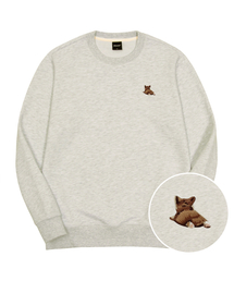 OKSTAR（オクスター）の「ウェルシュコーギー刺繍特厚裏毛スウェット（スウェット）」