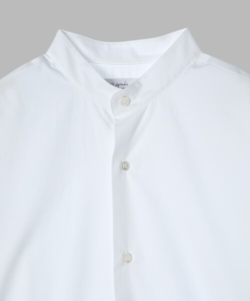 agnes b.（アニエスベー）の「メンズ コットン スタンドカラー チュニック "Ouran"（シャツ/ブラウス・メンズ・ホワイト・38/40）」の6枚目の写真