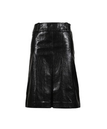 YUNSE（ユンセ）の「FAUX LEATHER WIDE PLEATS SKIRT（スカート）」