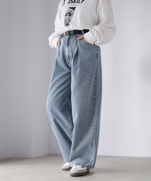 Riberry | デニムタックカーブパンツ(デニムパンツ)