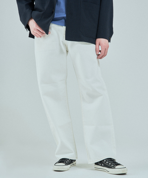 EDIFICE（エディフィス）の「LE JEAN DE EDIFICE 12.5オンス  ストレートデニム（デニムパンツ・メンズ・ホワイト/ライトブルー・SMALL/MEDIUM/LARGE）」の5枚目の写真