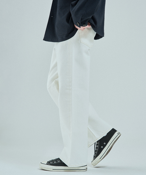 EDIFICE（エディフィス）の「LE JEAN DE EDIFICE 12.5オンス  ストレートデニム（デニムパンツ・メンズ・ホワイト/ライトブルー・SMALL/MEDIUM/LARGE）」の6枚目の写真