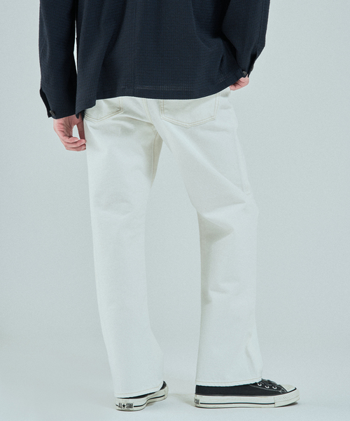 EDIFICE（エディフィス）の「LE JEAN DE EDIFICE 12.5オンス  ストレートデニム（デニムパンツ・メンズ・ホワイト/ライトブルー・SMALL/MEDIUM/LARGE）」の7枚目の写真