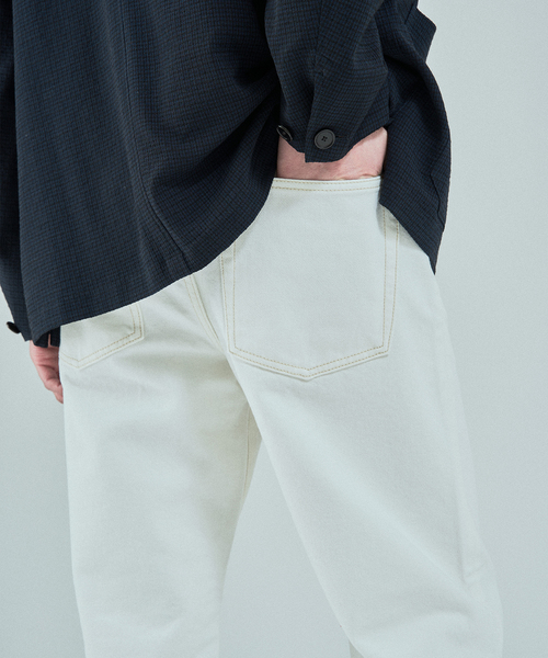 EDIFICE（エディフィス）の「LE JEAN DE EDIFICE 12.5オンス  ストレートデニム（デニムパンツ・メンズ・ホワイト/ライトブルー・SMALL/MEDIUM/LARGE）」の8枚目の写真