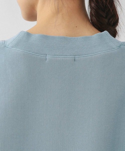GLOBAL WORK（グローバルワーク）の「加工ダンボールVネックプルオーバー/643004（スウェット・レディース・サックスブルー系/グレイッシュベージュ/スミクロ・LARGE/MEDIUM）」の5枚目の写真