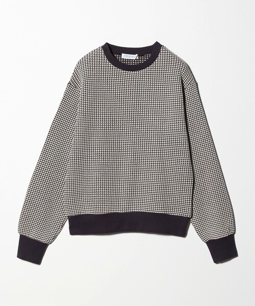 A DAY IN THE LIFE UNITED ARROWS(アデイインザライフユナイテッドアローズ)の「2トーン ワッフル プルオーバー <A DAY IN THE LIFE>(Tシャツ/カットソー・レディース・ライトグレー/オレンジ/ネイビー/ケリーグリーン・FREE)」の2枚目の写真