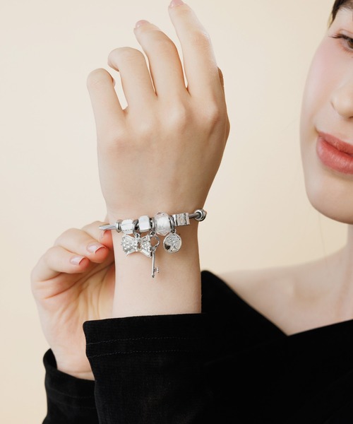 セール】【LA MUE】金属アレルギー対応 ステンレス リボン チャーム