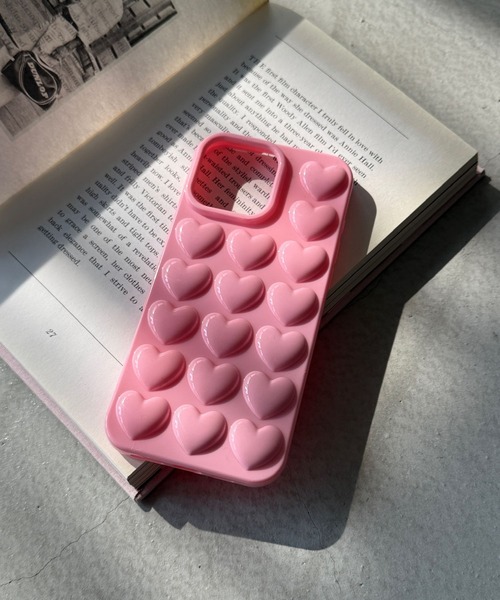 SANSeLF(サンセルフ)の「【SANSeLF】ハートエンボススマホケース iPhoneカバー アイフォンケース sac26s002(スマホケース/カバー・レディース・クリア/ブラック/ピンク・iPhone 17/iPhone 16/iPhone 15)」の13枚目の写真