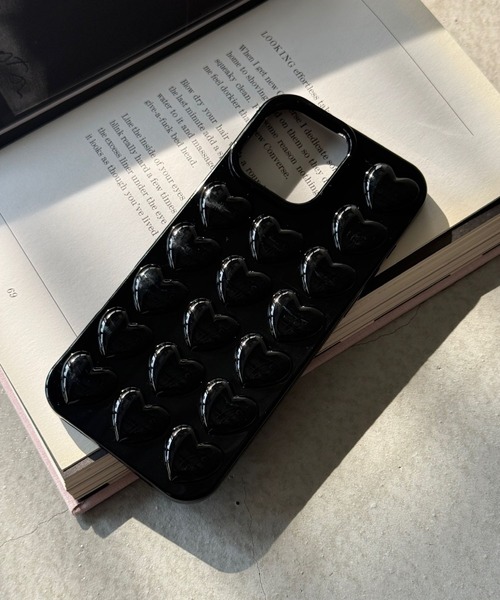 SANSeLF(サンセルフ)の「【SANSeLF】ハートエンボススマホケース iPhoneカバー アイフォンケース sac26s002(スマホケース/カバー・レディース・クリア/ブラック/ピンク・iPhone 17/iPhone 16/iPhone 15)」の17枚目の写真