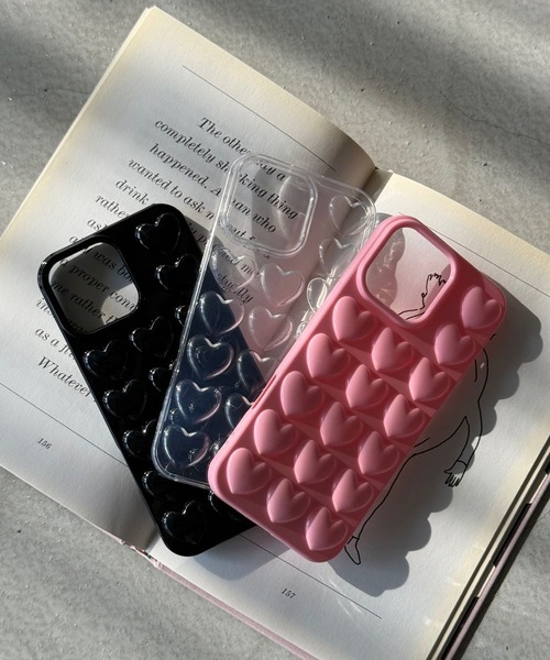 SANSeLF(サンセルフ)の「【SANSeLF】ハートエンボススマホケース iPhoneカバー アイフォンケース sac26s002(スマホケース/カバー・レディース・クリア/ブラック/ピンク・iPhone 17/iPhone 16/iPhone 15)」の19枚目の写真