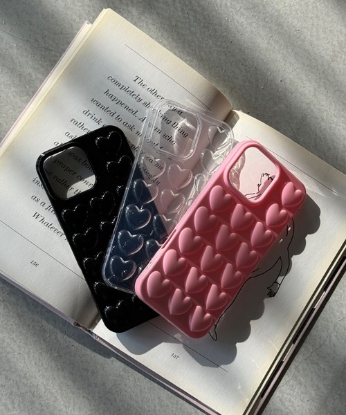 SANSeLF(サンセルフ)の「【SANSeLF】ハートエンボススマホケース iPhoneカバー アイフォンケース sac26s002(スマホケース/カバー・レディース・クリア/ブラック/ピンク・iPhone 17/iPhone 16/iPhone 15)」の21枚目の写真