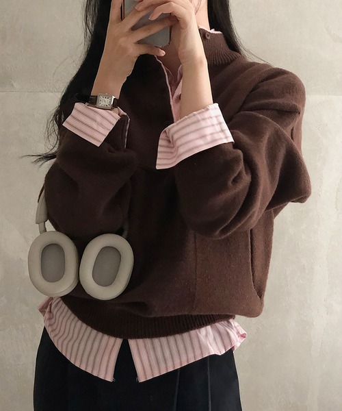 Girly Doll(ガーリードール)の「ストライプポケットシャツ(シャツ/ブラウス・レディース・ピンク/ブルー・F)」の18枚目の写真