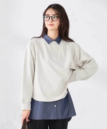 a.v.v | ラメ裏毛ドルマンスウェット(スウェット)