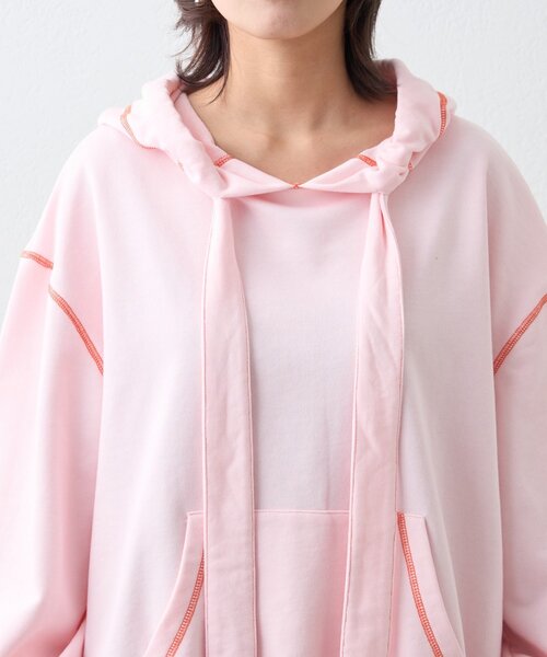 HELLO.SANFRANCISCO（ハローサンフランシスコ）の「【HELLO.SANFRANCISCO】ビッグリボン裏毛パーカー（パーカー・レディース・グレー/イエロー/ピンク・ONE SIZE）」の19枚目の写真