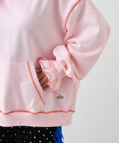 HELLO.SANFRANCISCO（ハローサンフランシスコ）の「【HELLO.SANFRANCISCO】ビッグリボン裏毛パーカー（パーカー・レディース・グレー/イエロー/ピンク・ONE SIZE）」の20枚目の写真