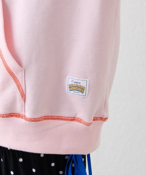 HELLO.SANFRANCISCO（ハローサンフランシスコ）の「【HELLO.SANFRANCISCO】ビッグリボン裏毛パーカー（パーカー・レディース・グレー/イエロー/ピンク・ONE SIZE）」の21枚目の写真