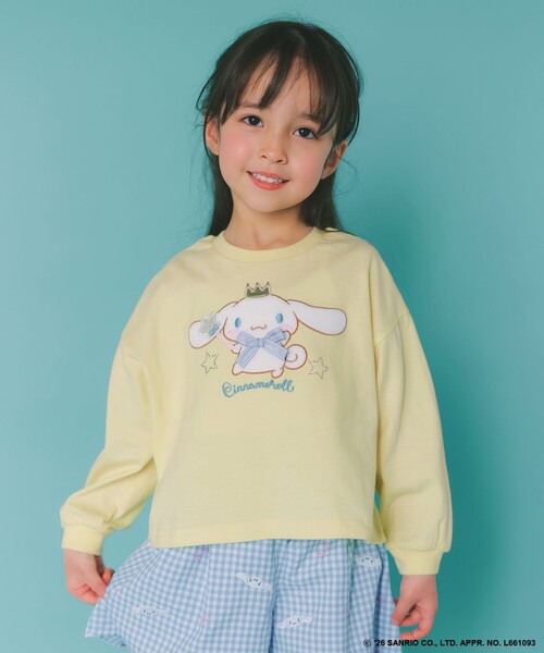 シナモロール×ANY KIDS】アップリケ 長袖Tシャツ（Tシャツ/カットソー
