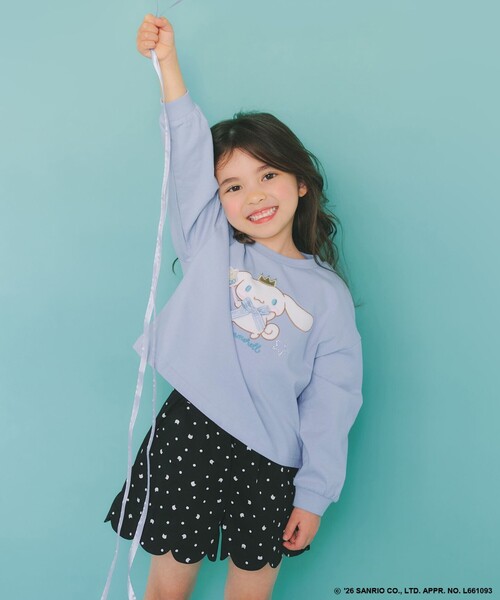 シナモロール×ANY KIDS】アップリケ 長袖Tシャツ（Tシャツ/カットソー