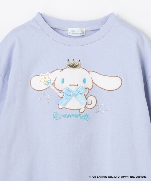 シナモロール×ANY KIDS】アップリケ 長袖Tシャツ（Tシャツ/カットソー