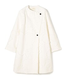 DES PRES（デ・プレ）の「カシミヤウール ノーカラーコート（ノー