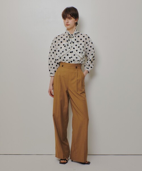 allureville（アルアバイル）の「ポルカドットブラウス（シャツ/ブラウス・レディース・アイボリー/ネイビー・2）」の9枚目の写真