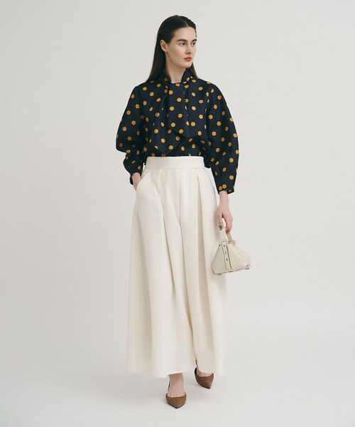 allureville（アルアバイル）の「ポルカドットブラウス（シャツ/ブラウス・レディース・アイボリー/ネイビー・2）」の15枚目の写真