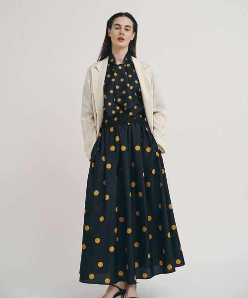 allureville（アルアバイル）の「ポルカドットブラウス（シャツ/ブラウス・レディース・アイボリー/ネイビー・2）」の17枚目の写真