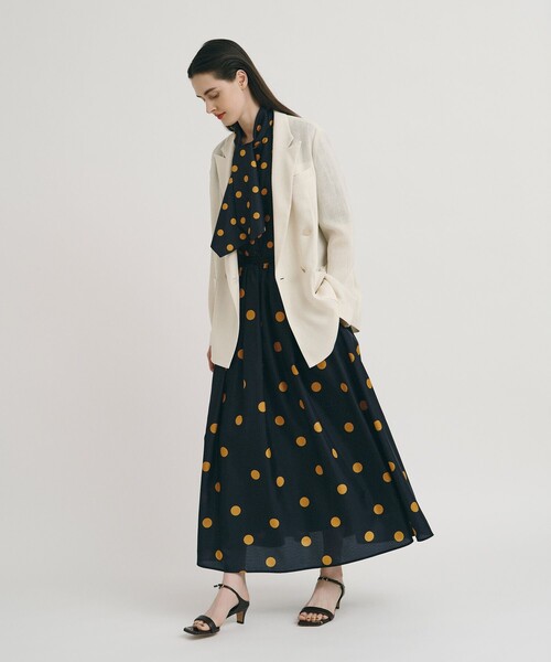 allureville（アルアバイル）の「ポルカドットブラウス（シャツ/ブラウス・レディース・アイボリー/ネイビー・2）」の18枚目の写真