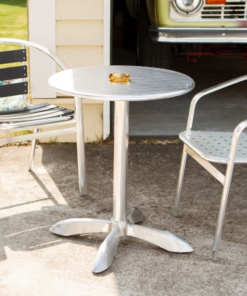 ALUMINUM ROUND TABLE 60/アルミニウム ラウンド テーブル 60（家具 
