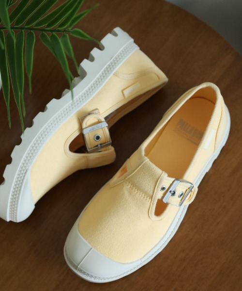 PALLADIUM(パラディウム)の「PAMPA M-JANE WASHED パンパMジェーンウォッシュド スリッポン(スリッポン・レディース・グレー系その他/ベージュ系/イエロー系・24.5cm/24cm/23.5cm/22.5cm/25cm/23cm)」の3枚目の写真