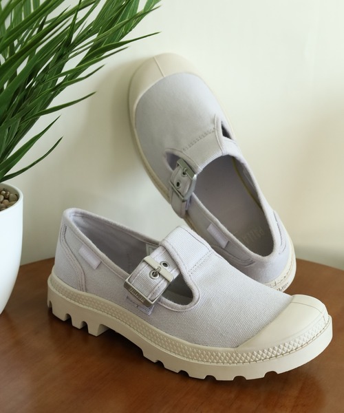 PALLADIUM(パラディウム)の「PAMPA M-JANE WASHED パンパMジェーンウォッシュド スリッポン(スリッポン・レディース・グレー系その他/ベージュ系/イエロー系・24.5cm/24cm/23.5cm/22.5cm/25cm/23cm)」の2枚目の写真